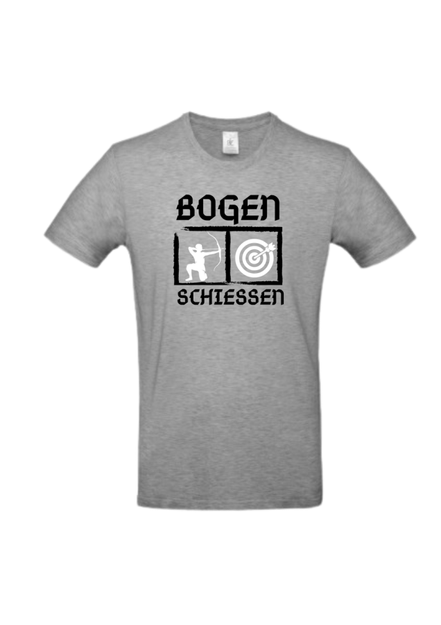 Bogenschießen Shirt Motiv 2 T-Shirt  Grau